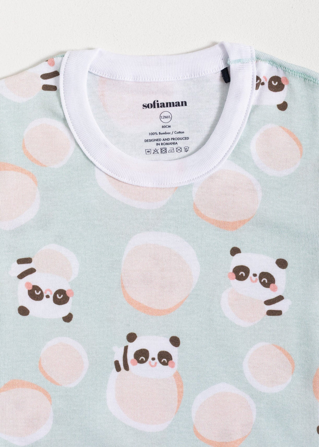 Pijama Baby Panda Bumbac Sofiaman.ro