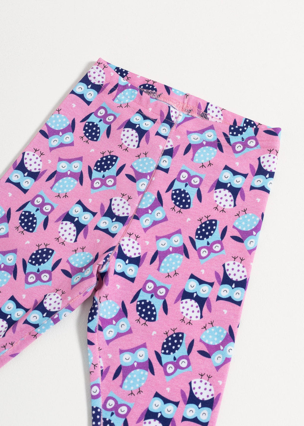Pijama Baby Pink Owl Bumbac Sofiaman.ro