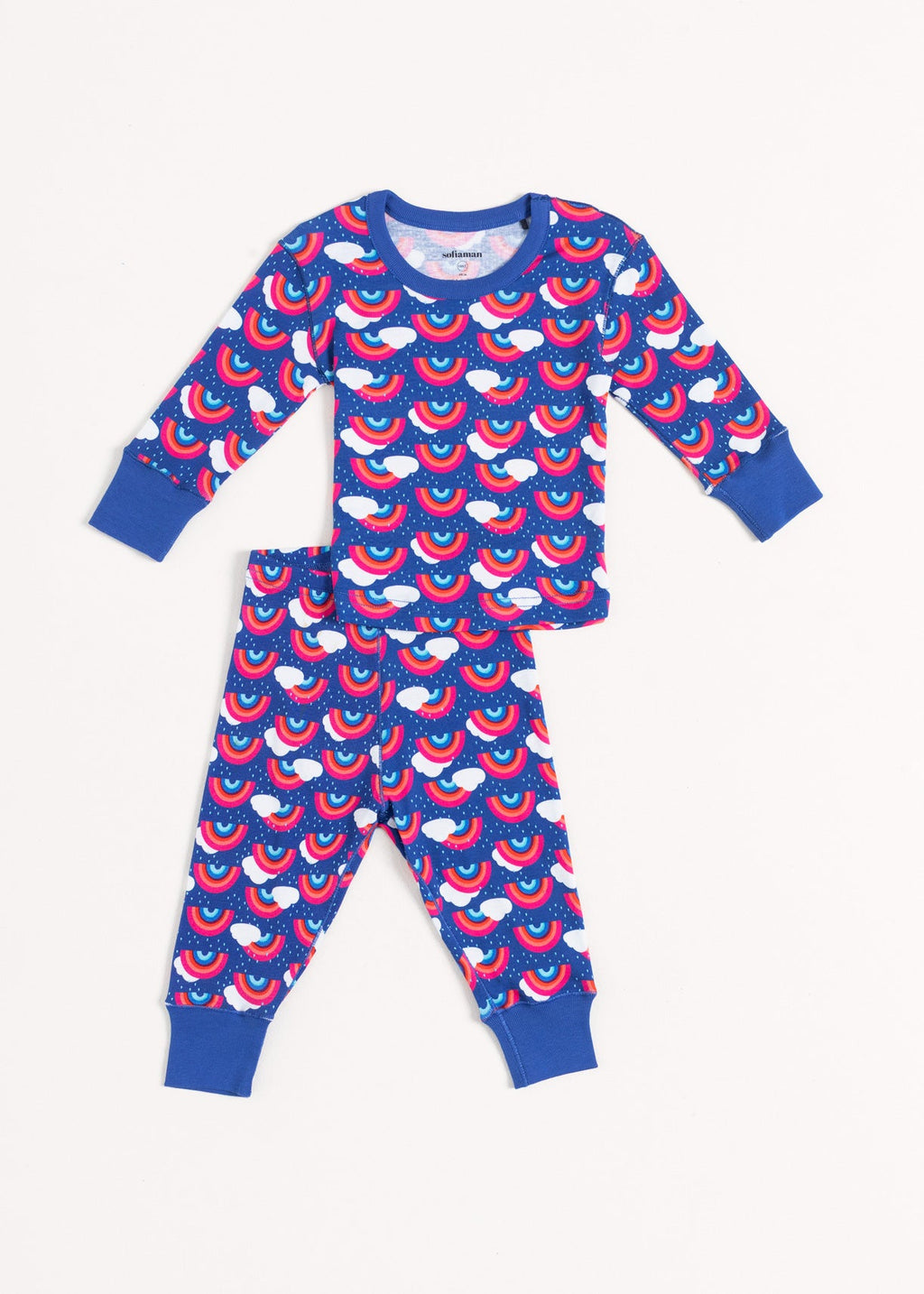 Pijama Baby Rainbow Bumbac Sofiaman.ro