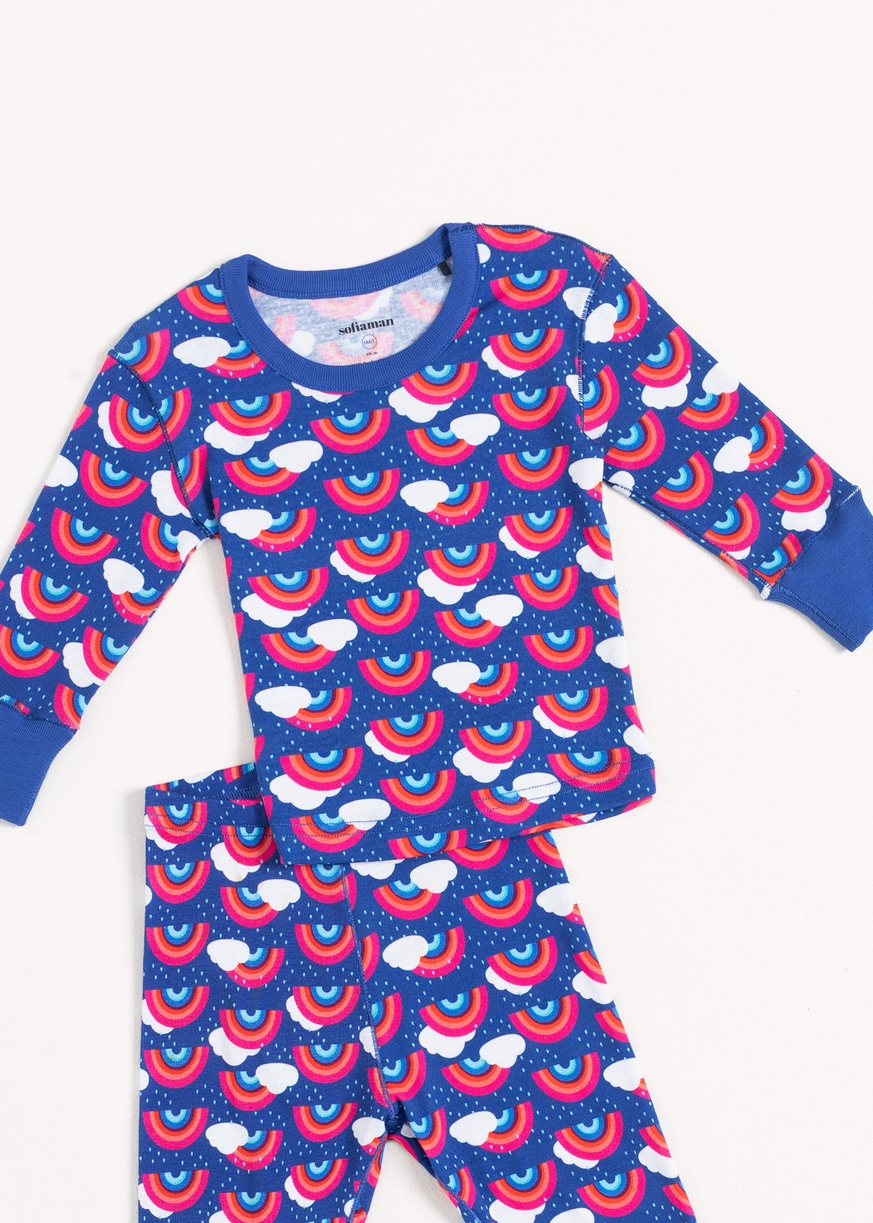Pijama Baby Rainbow Bumbac Sofiaman.ro