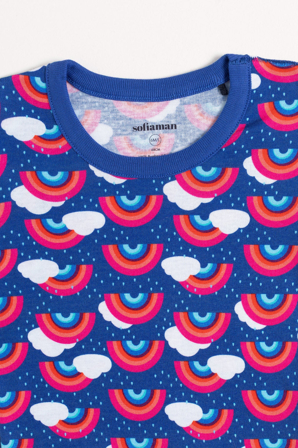 Pijama Baby Rainbow Bumbac Sofiaman.ro