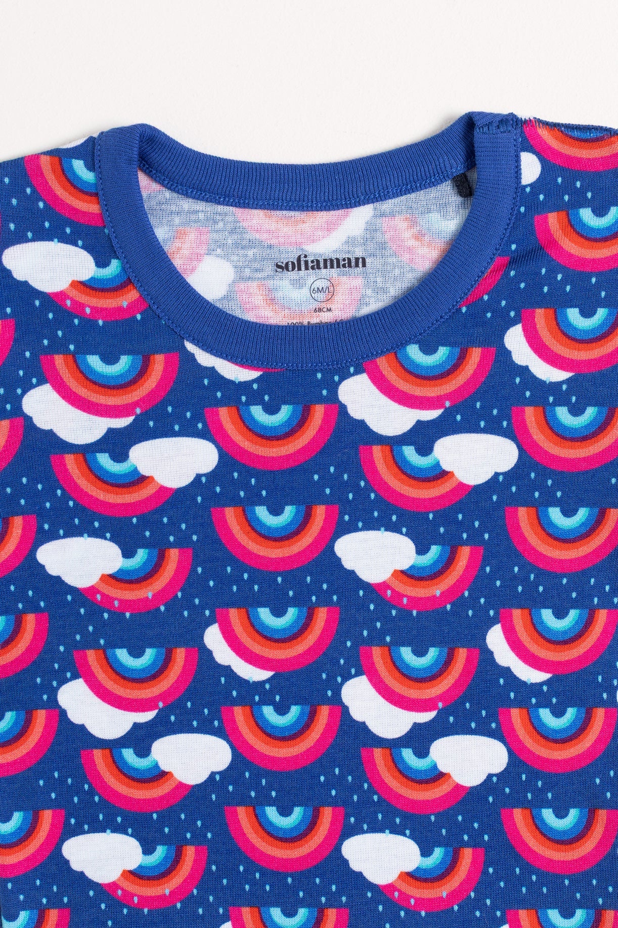 Pijama Baby Rainbow Bumbac Sofiaman.ro