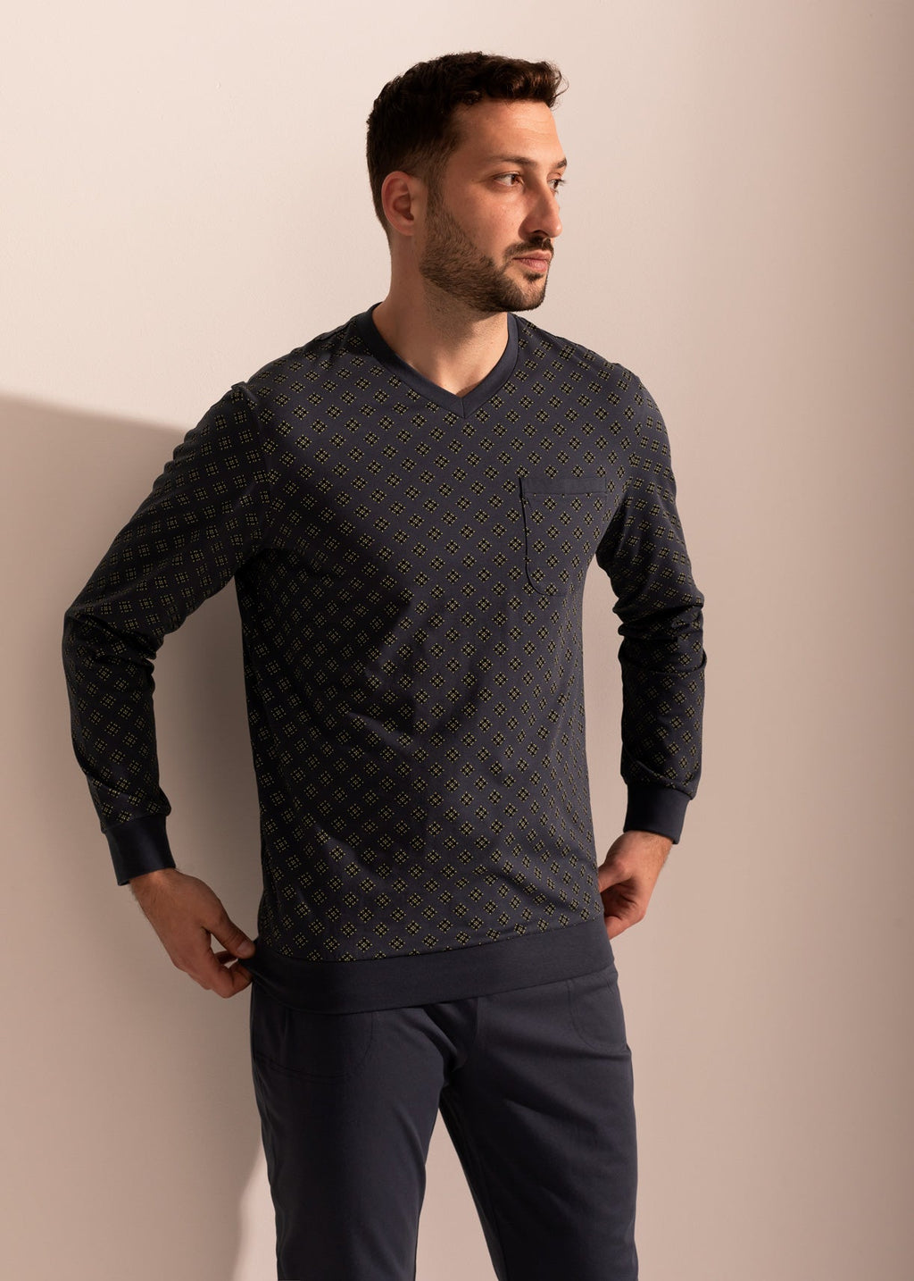 Pijama Bărbați Arlo Bumbac TWIN Sofiaman.ro