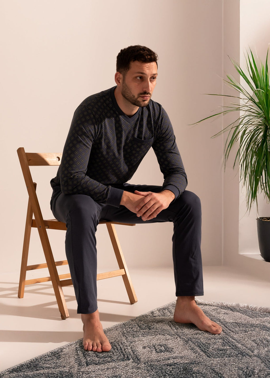 Pijama Bărbați Arlo Bumbac TWIN Sofiaman.ro