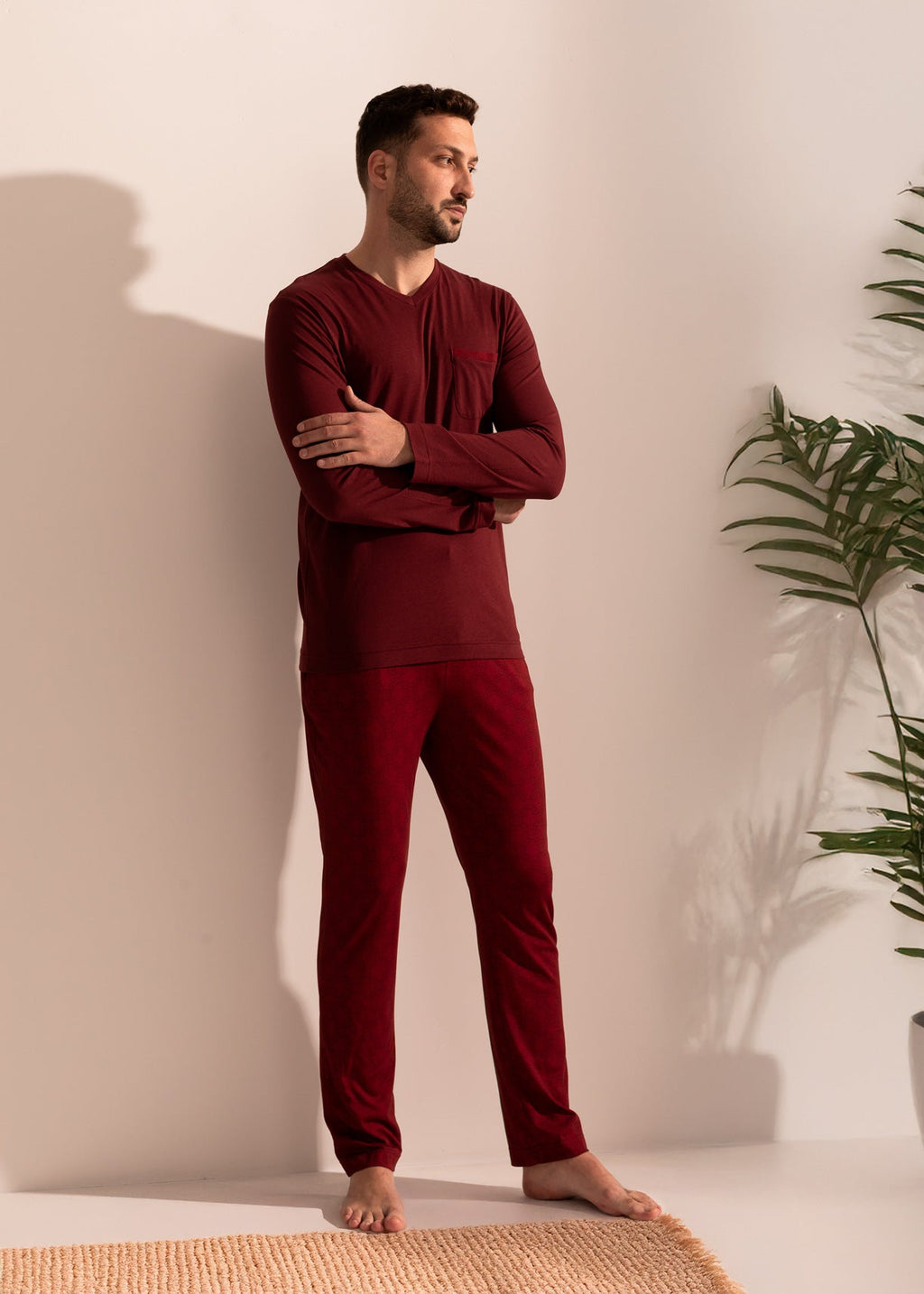 Pijama Bărbați Derek Bambus Sofiaman.ro