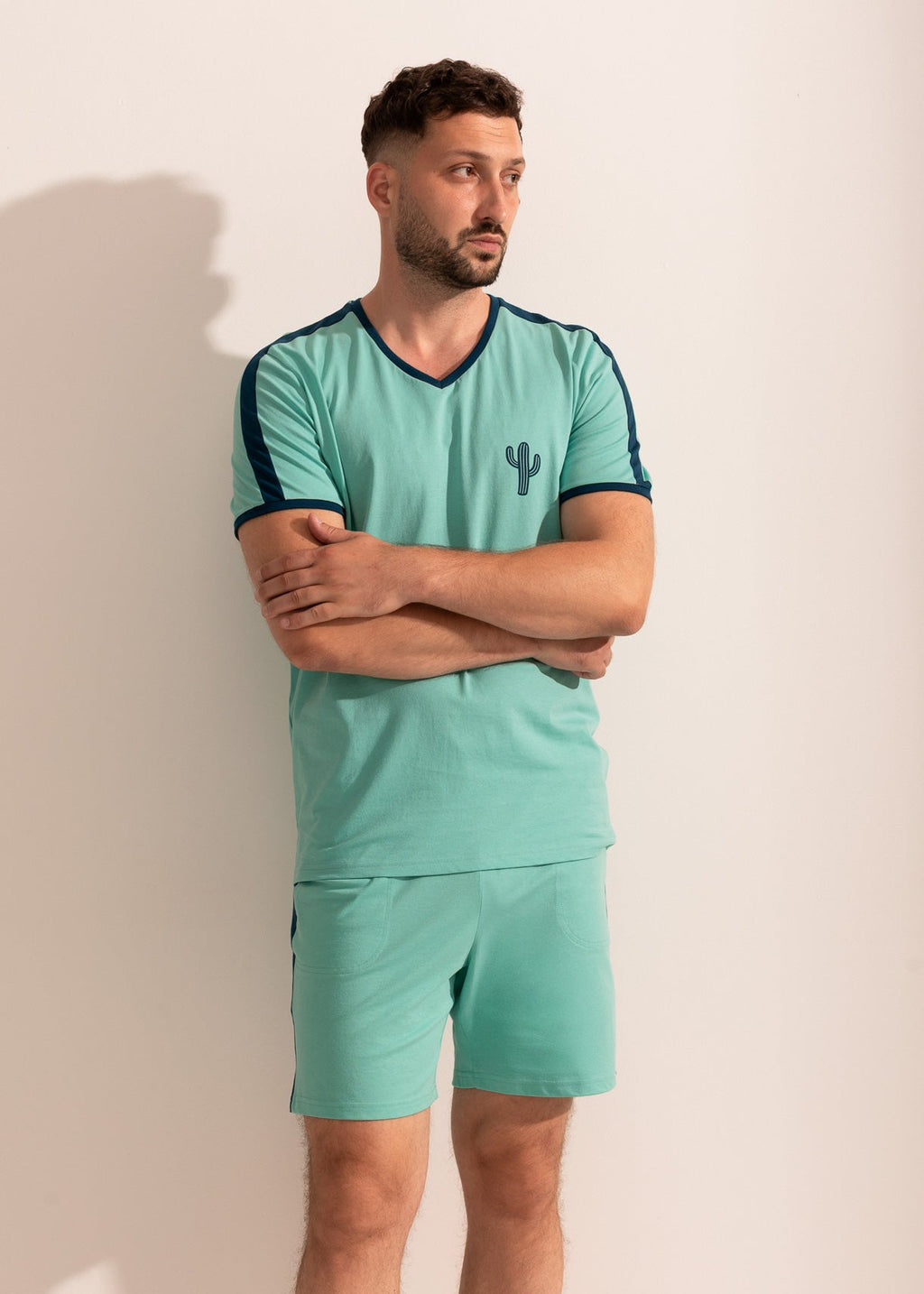 Pijama Bărbați Abel Bumbac TWIN Sofiaman.ro