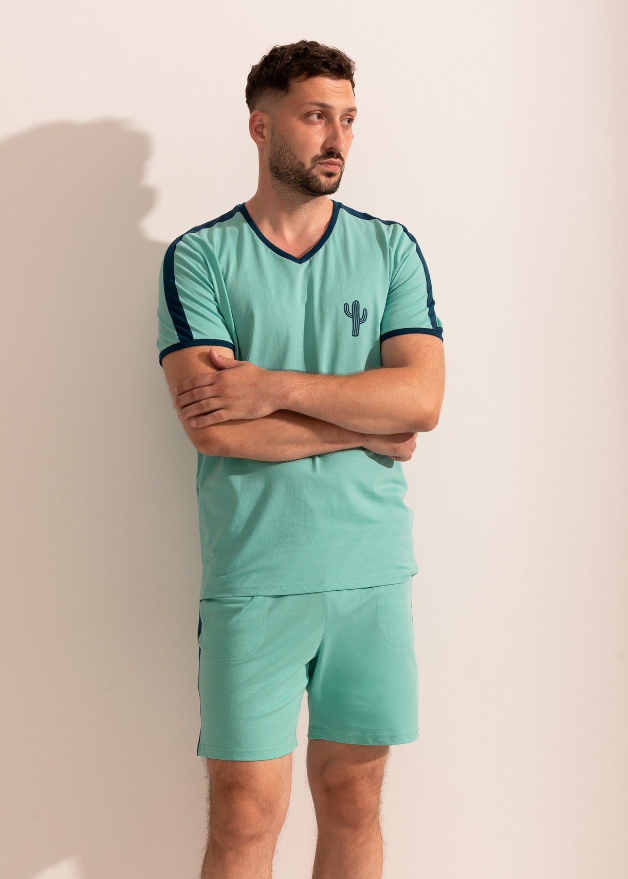 Pijama Bărbați Abel Bumbac TWIN Sofiaman.ro