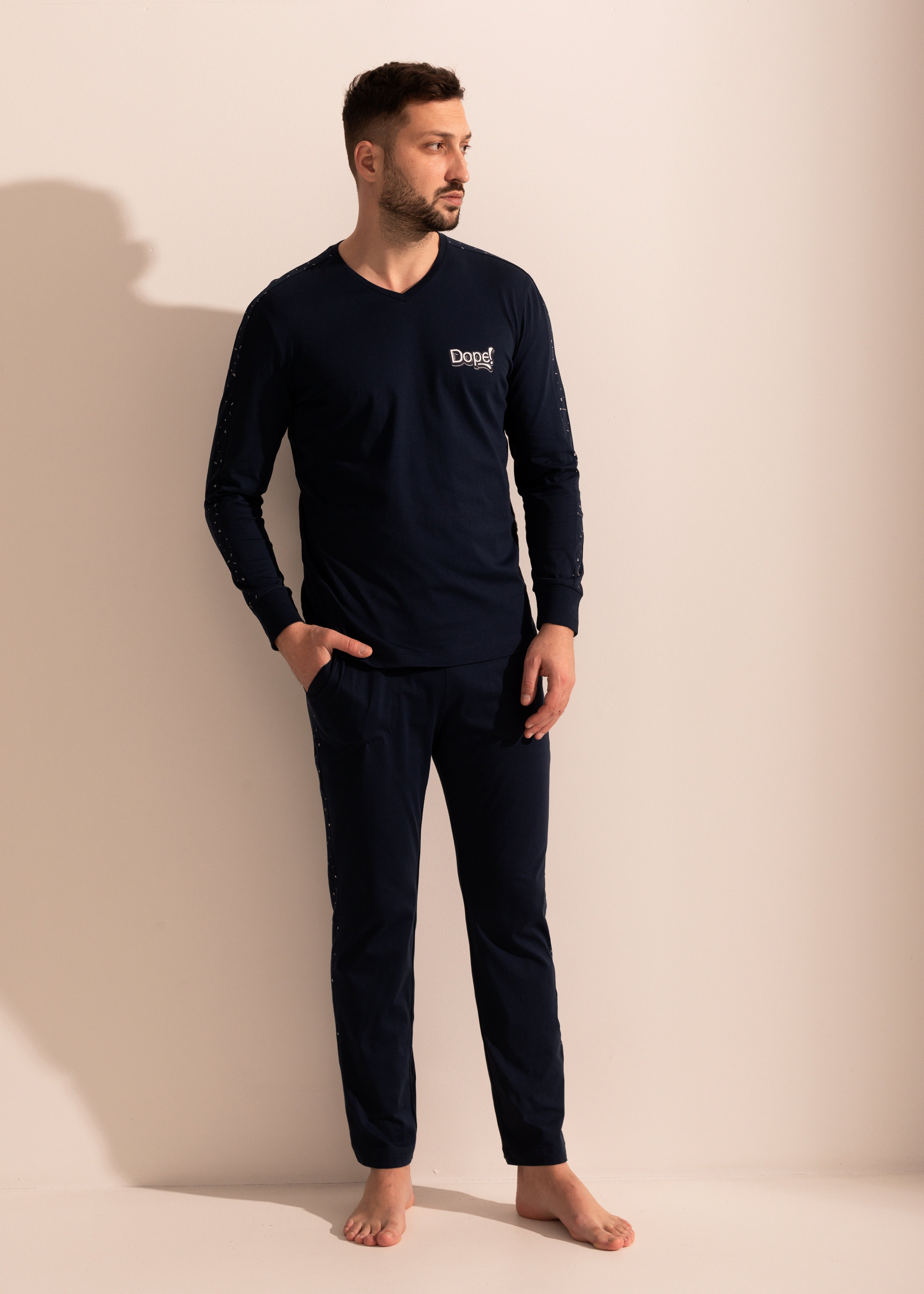 Pijama SLIM Bărbați Abel Bumbac TWIN Sofiaman.ro
