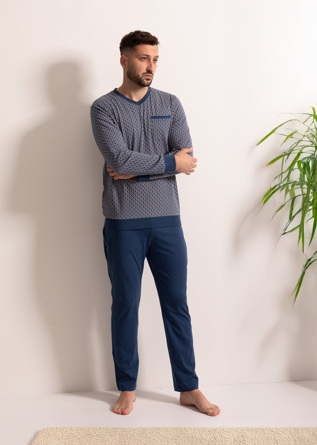 Pijama Bărbați Arlo Bumbac TWIN Sofiaman.ro