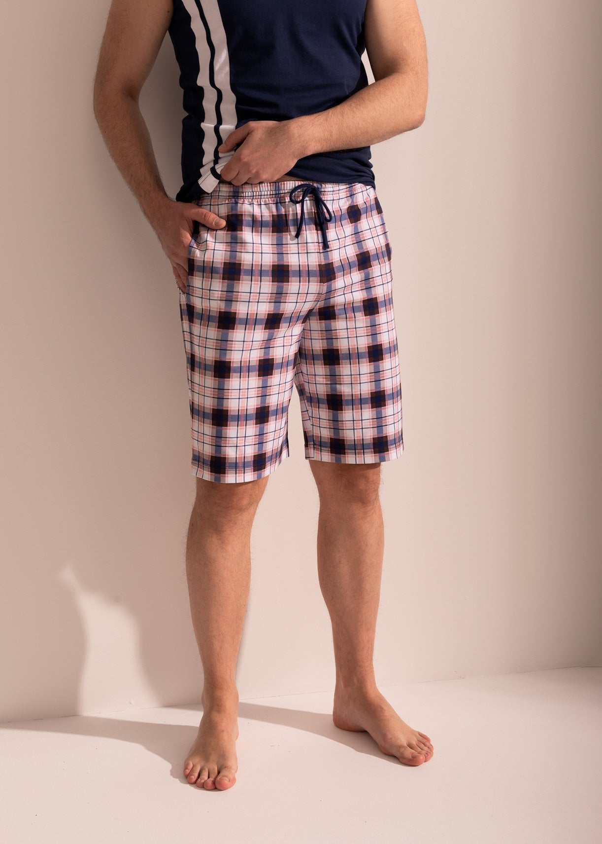 Pijama Bărbați Tartan Bumbac TWIN Sofiaman.ro