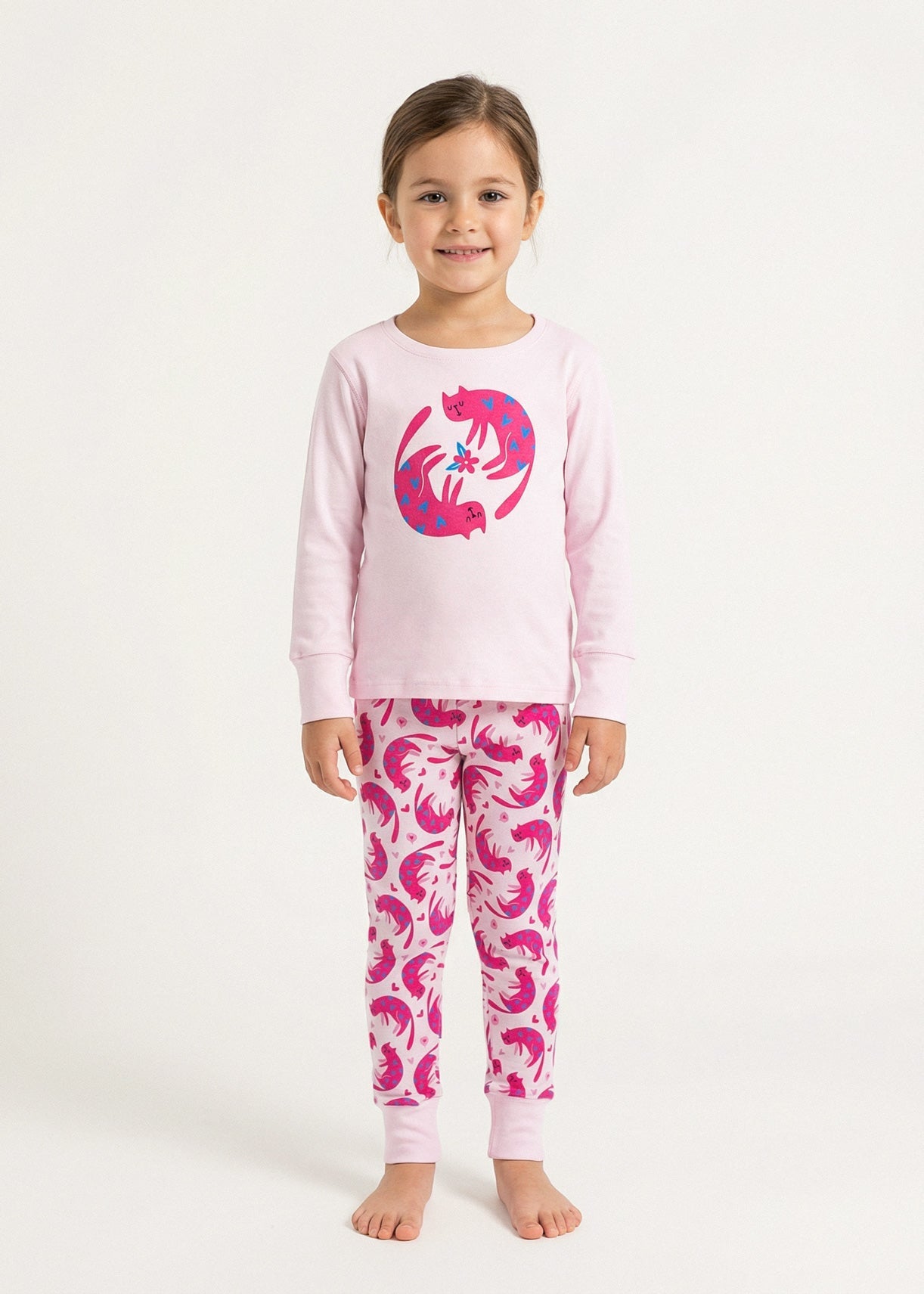 Pijama Copii CuteCat Bumbac Sofiaman.ro