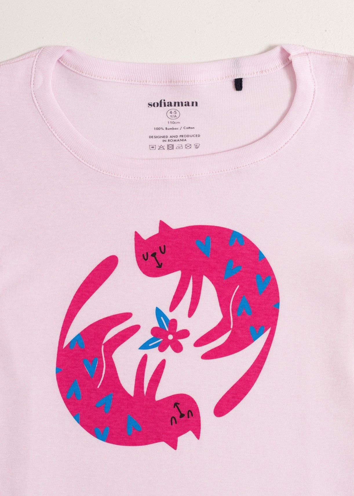 Pijama Copii CuteCat Bumbac Sofiaman.ro