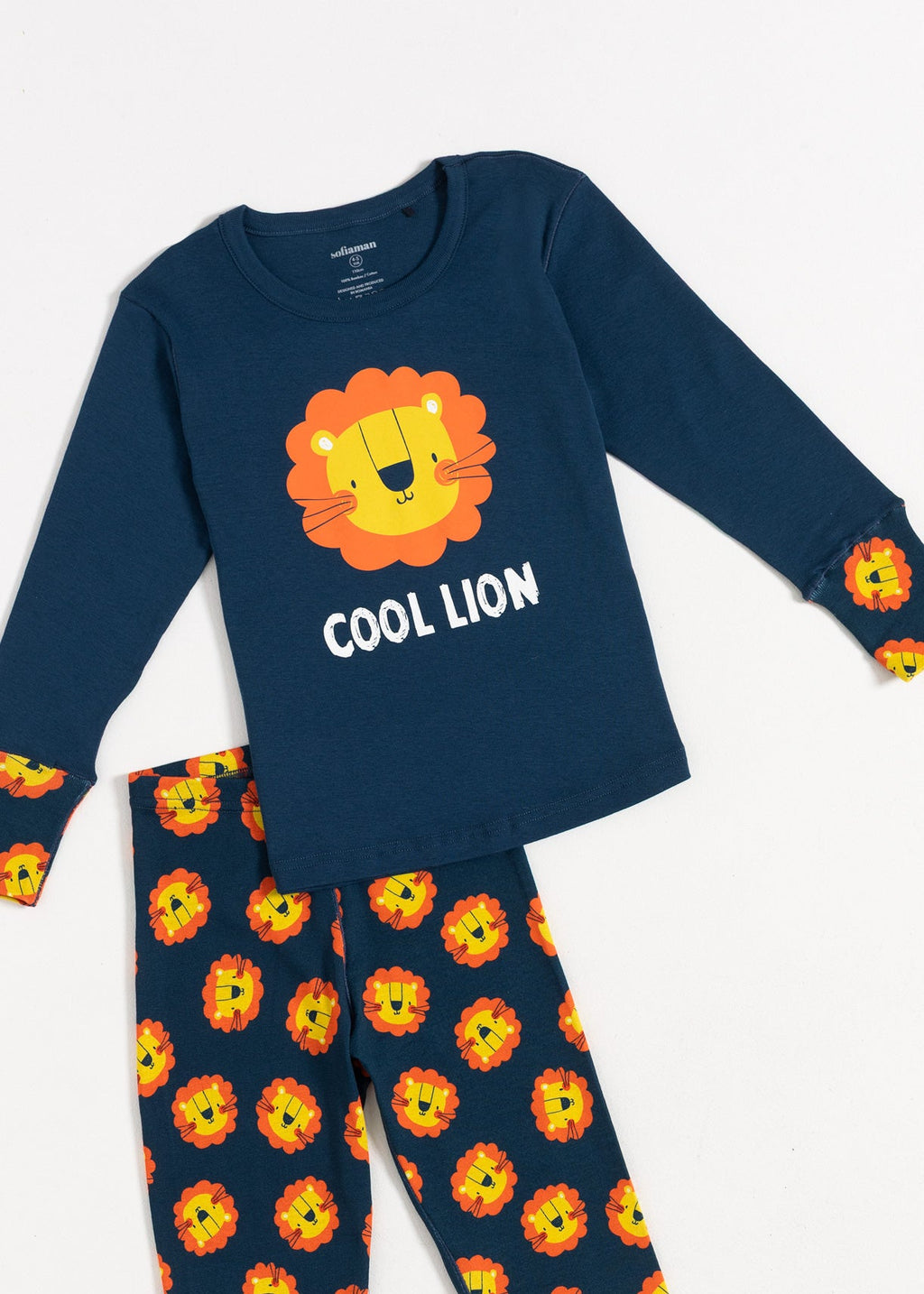 Pijama Copii Lions Bumbac Sofiaman.ro