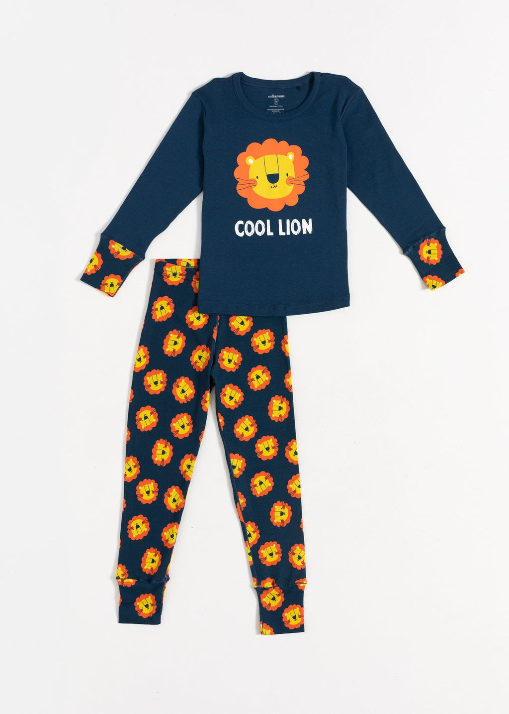 Pijama Copii Lions Bumbac Sofiaman.ro