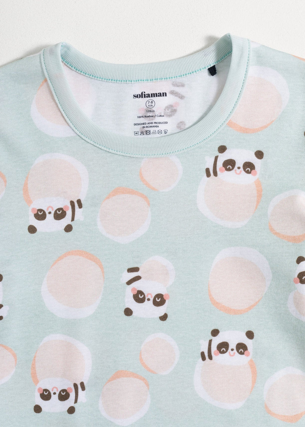 Pijama Copii Panda Bumbac Sofiaman.ro