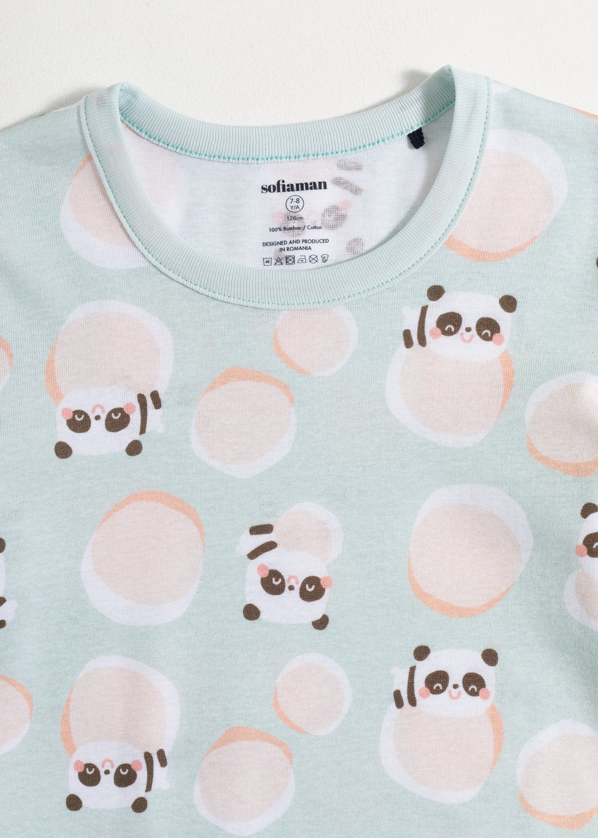 Pijama Copii Panda Bumbac Sofiaman.ro