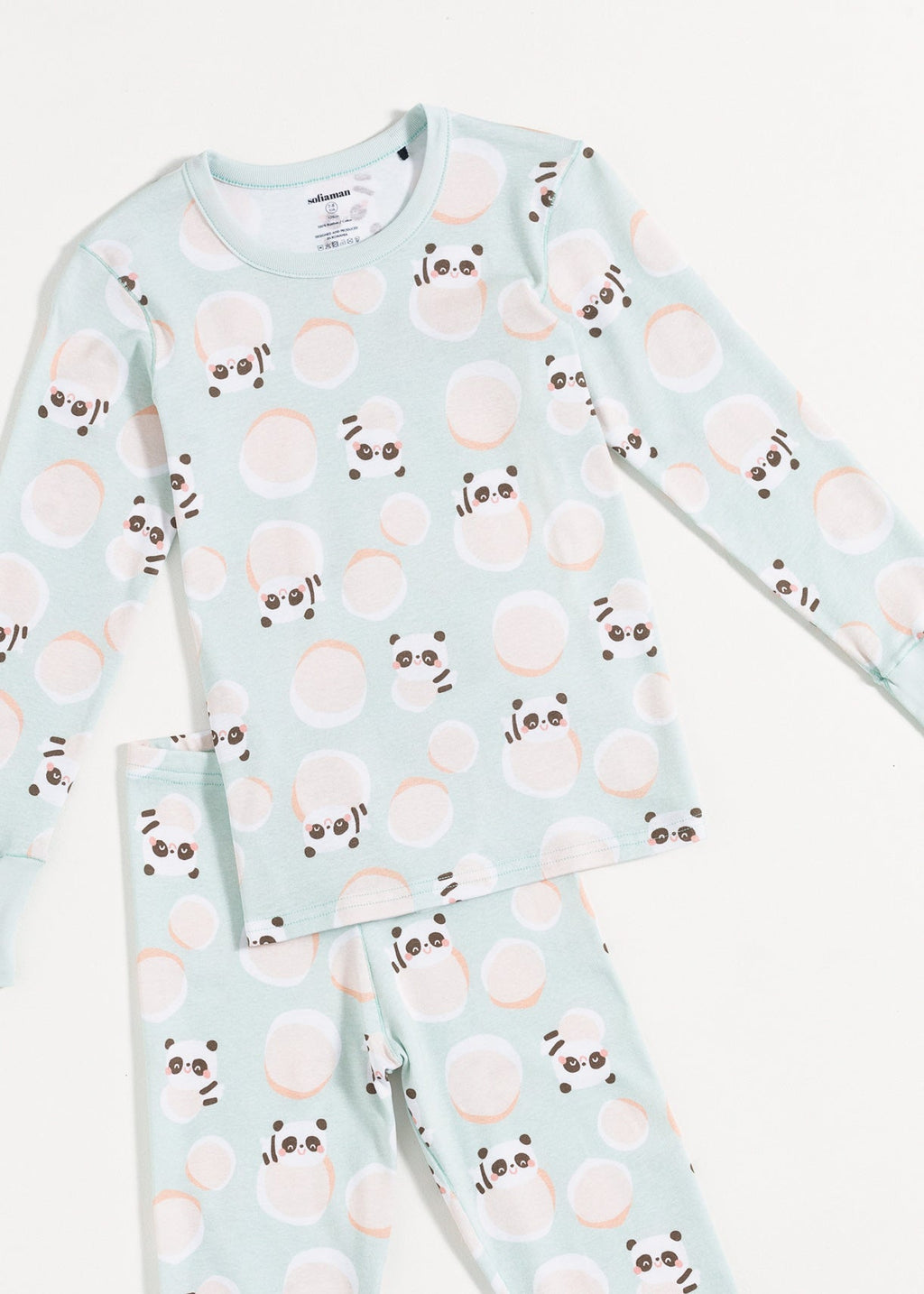 Pijama Copii Panda Bumbac Sofiaman.ro