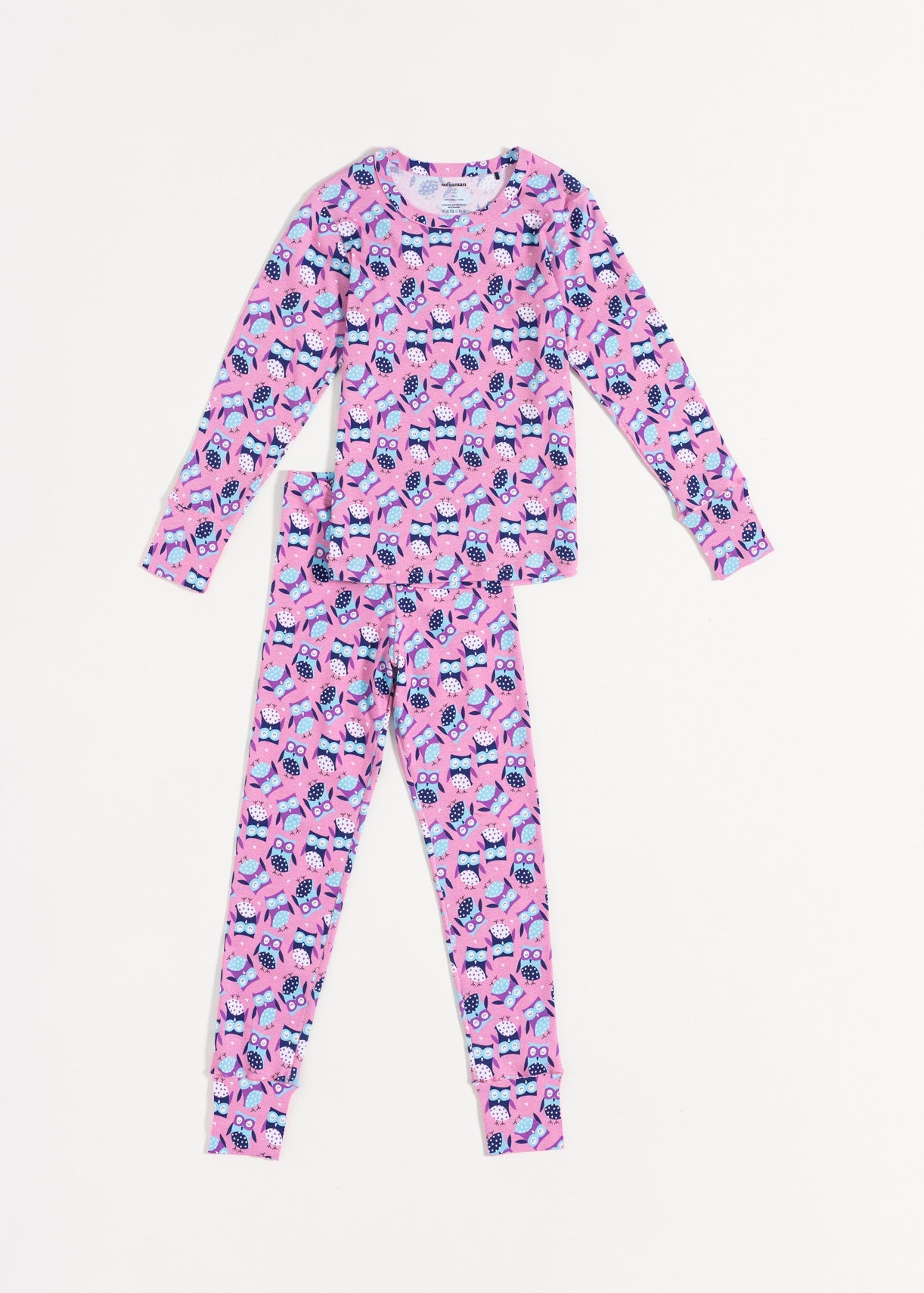 Pijama Copii Pink Owl Bumbac Sofiaman.ro