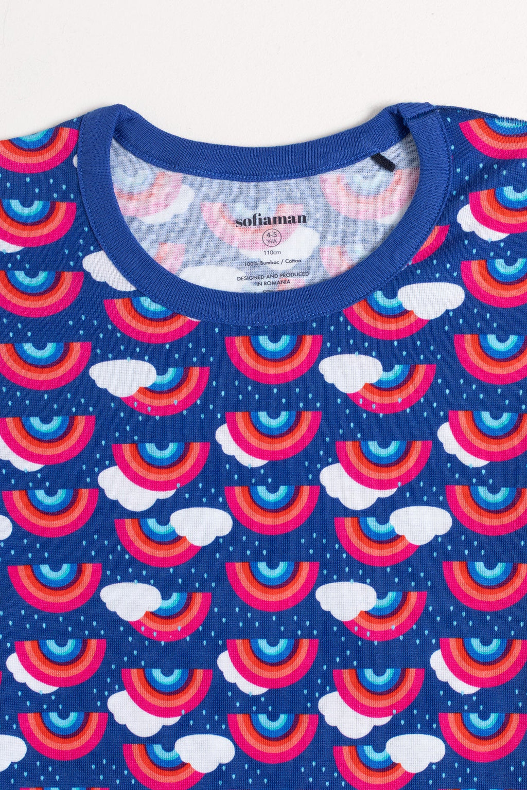 Pijama Copii Rainbow Bumbac Sofiaman.ro