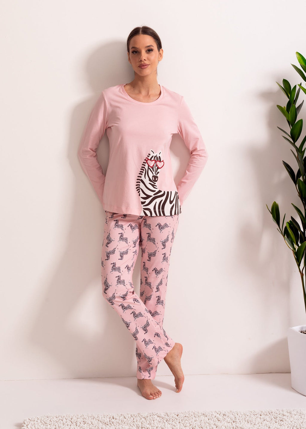 Pijama Damă Alice Bumbac TWIN Sofiaman.ro
