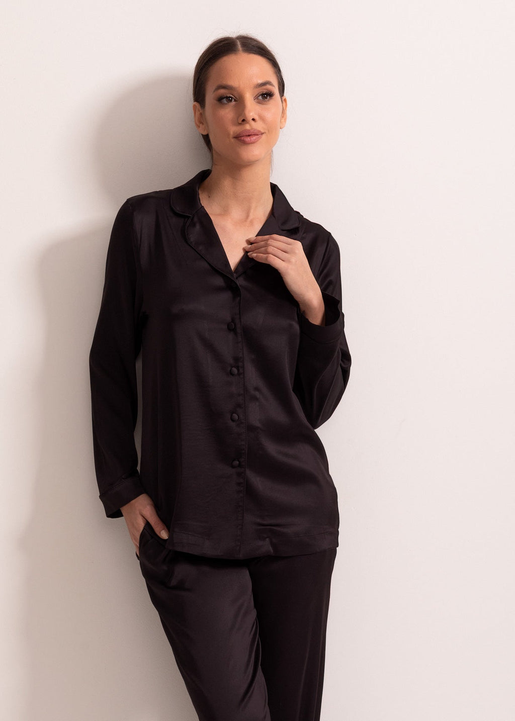Pijama Damă Anastasia Viscoză Satinată Sofiaman.ro