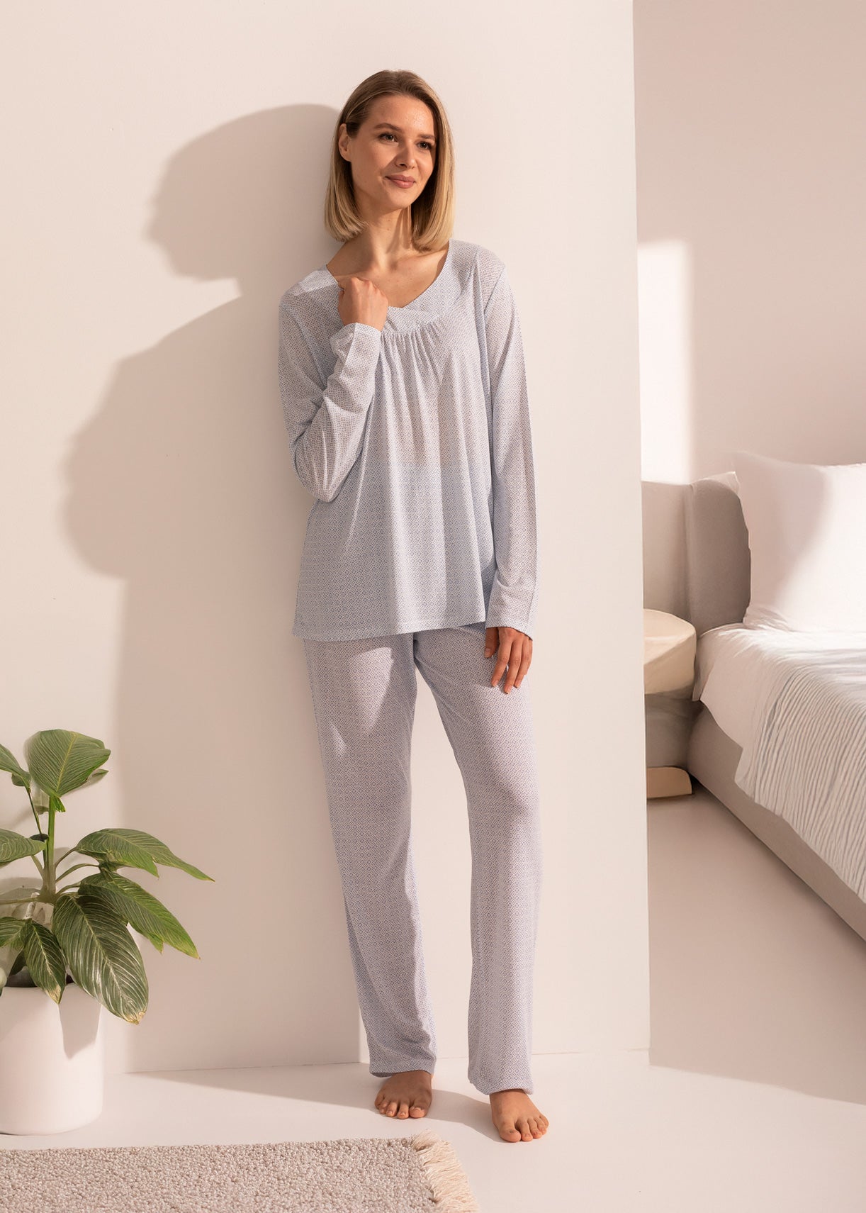 Pijama Damă Clara Micromodal Sofiaman.ro