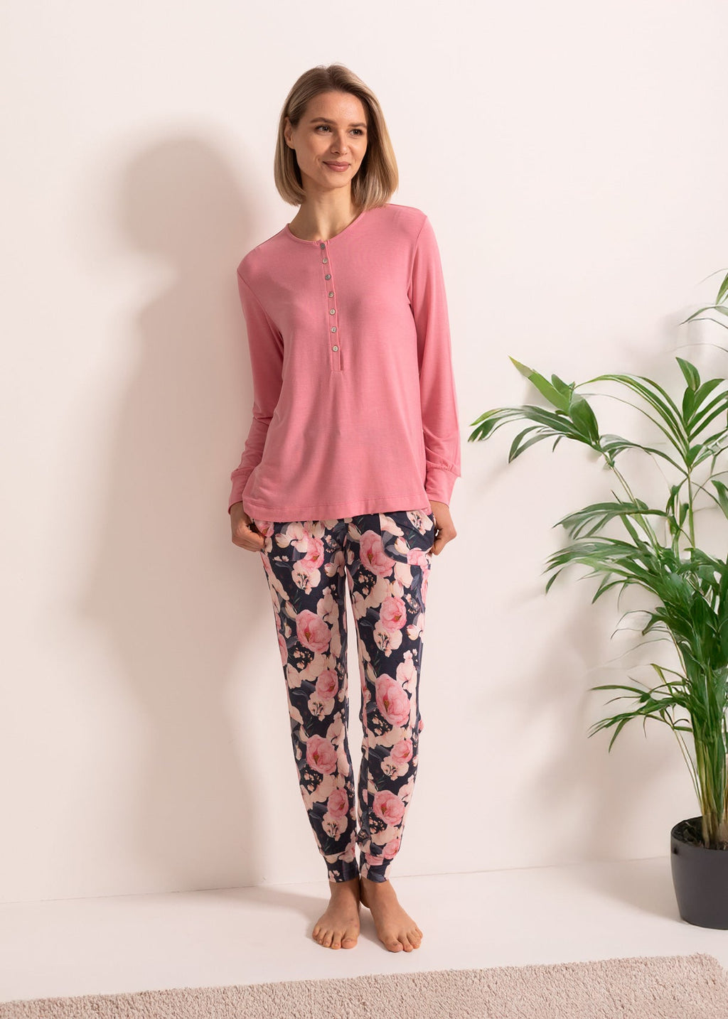 Pijama Damă Flora Modal Sofiaman.ro