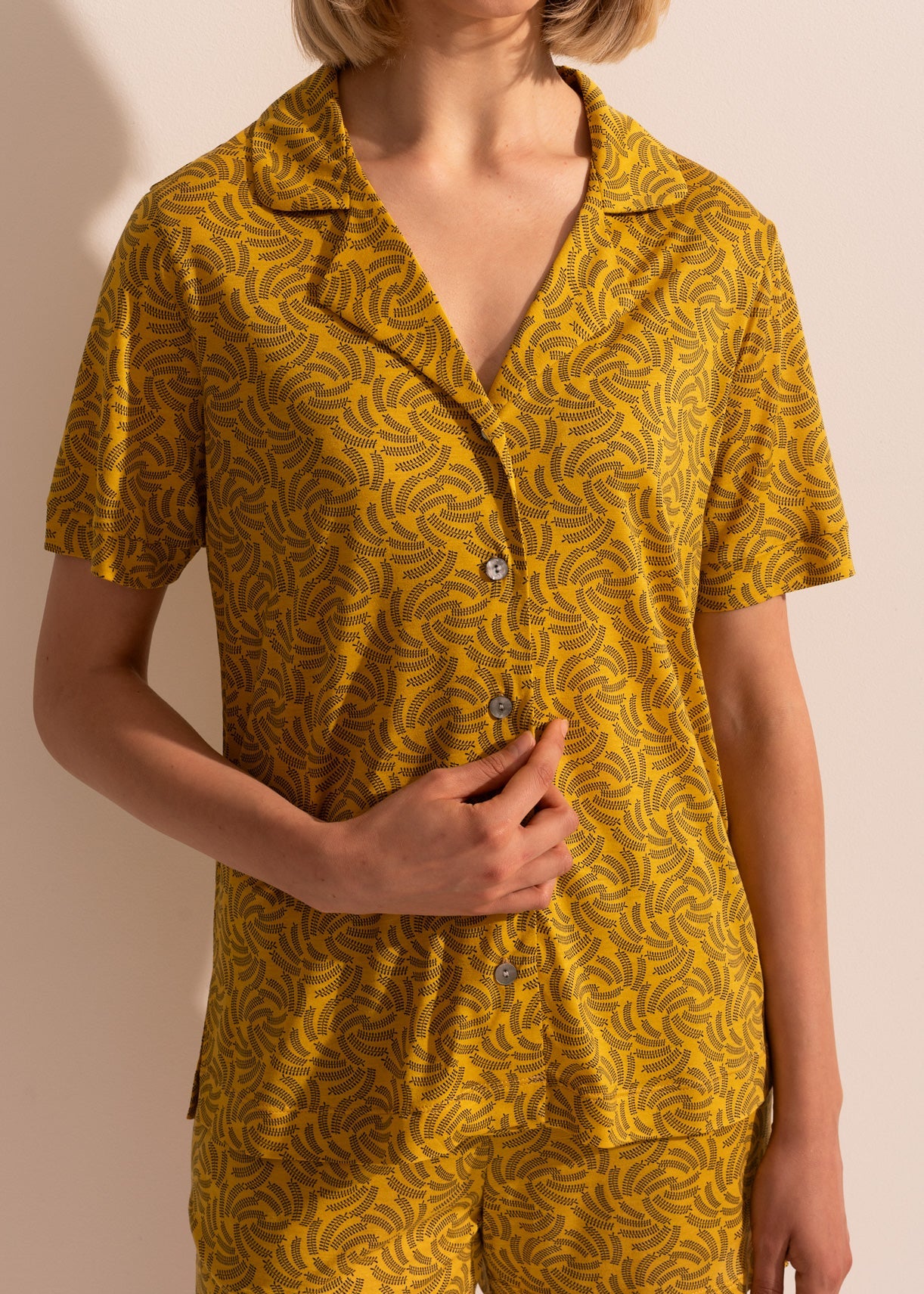Pijama Damă Fresh Leaves Micromodal Sofiaman.ro