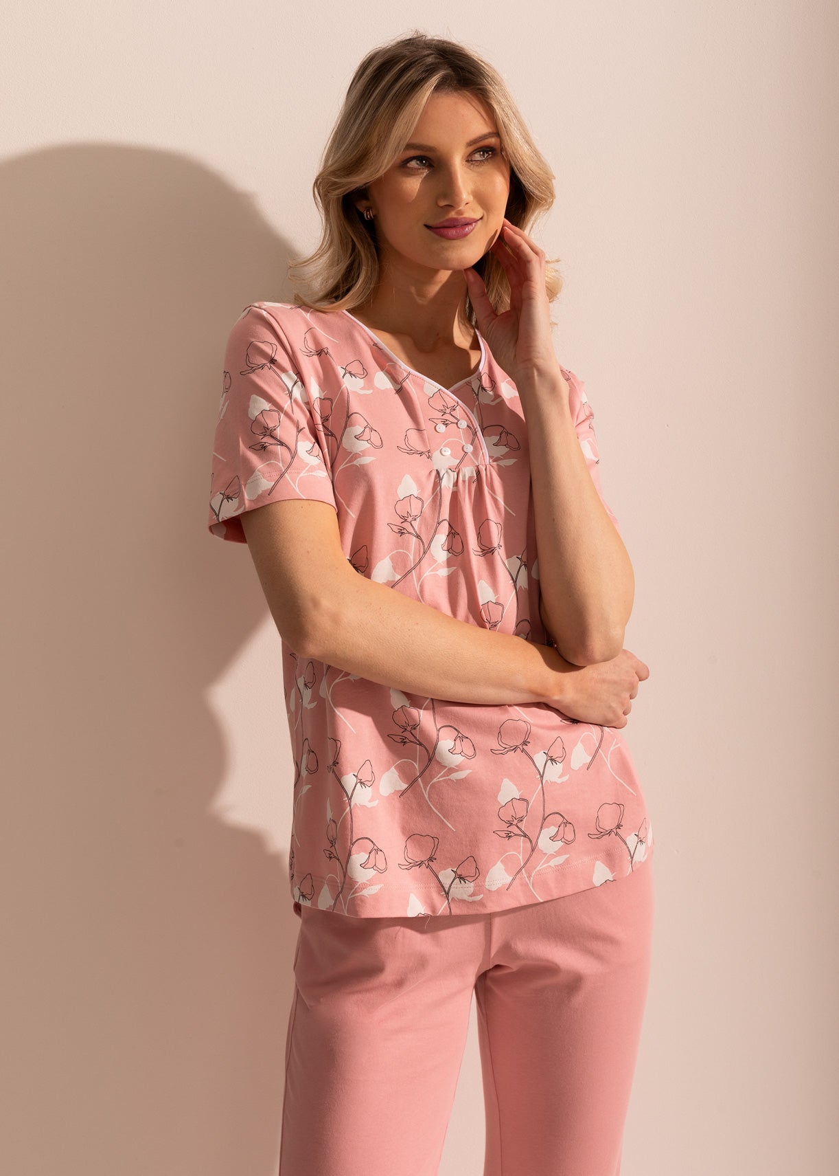 Pijama Damă Malena Bumbac TWIN Sofiaman.ro