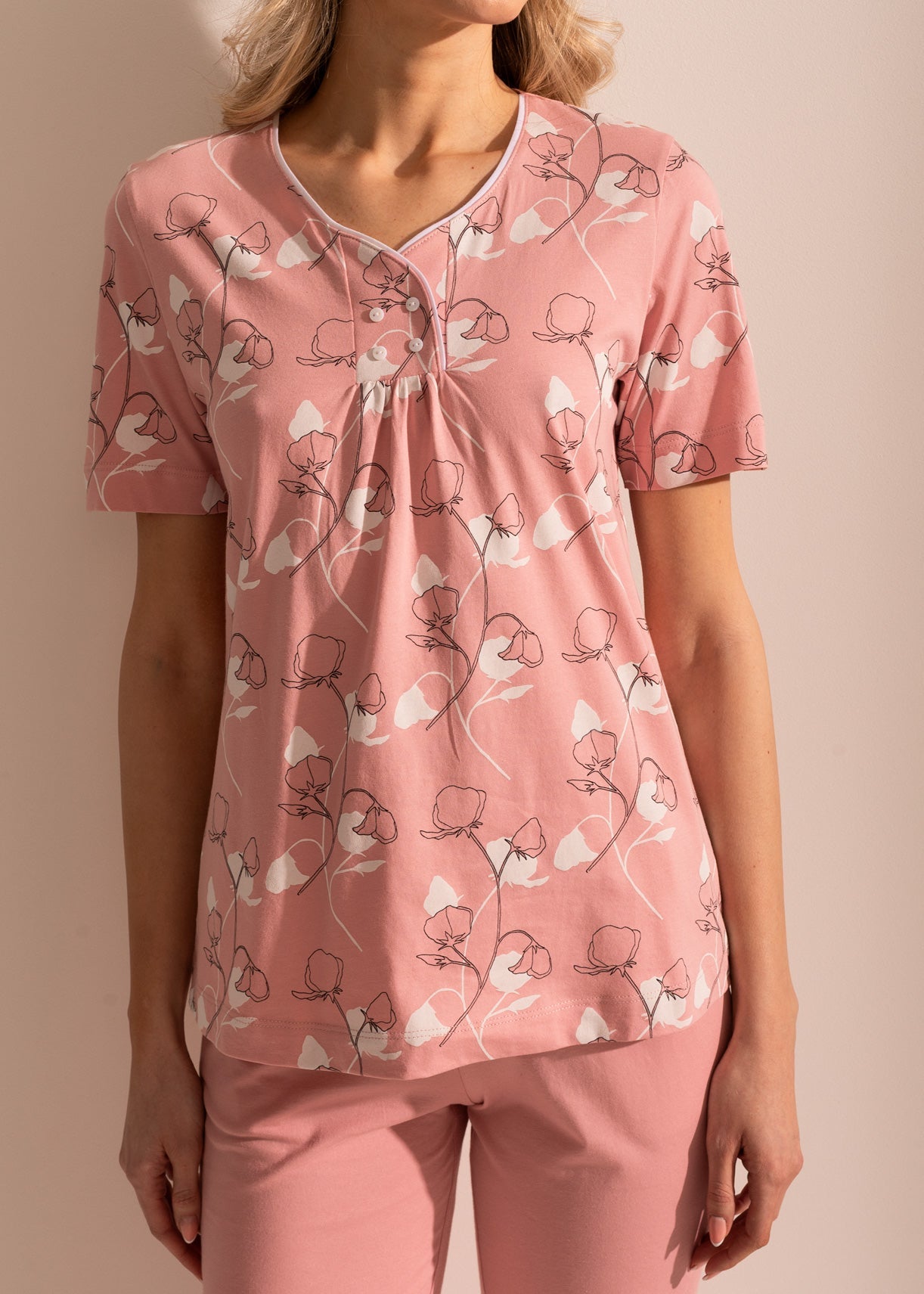 Pijama Damă Malena Bumbac TWIN Sofiaman.ro