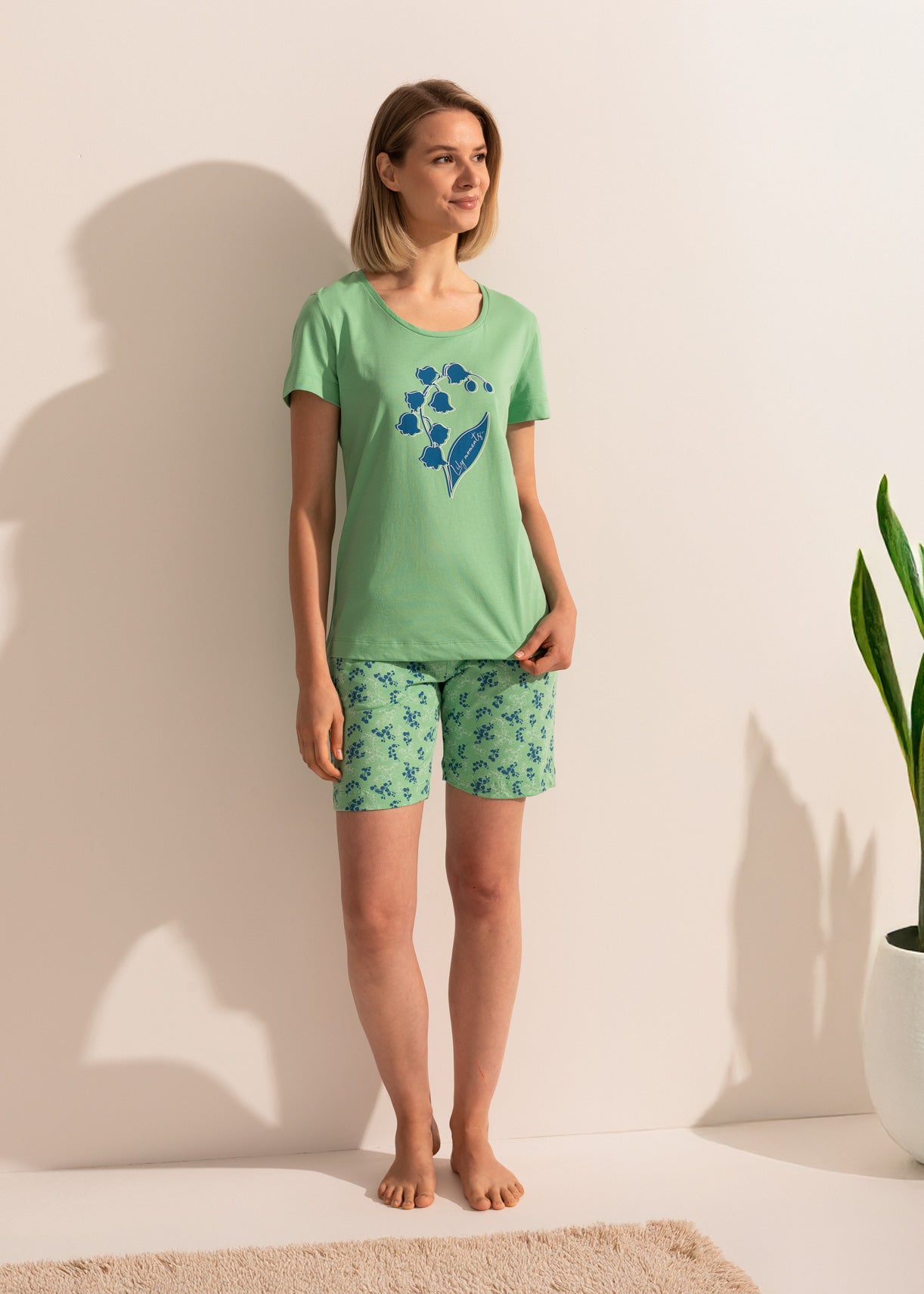 Pijama Damă Malena Bumbac TWIN Sofiaman.ro
