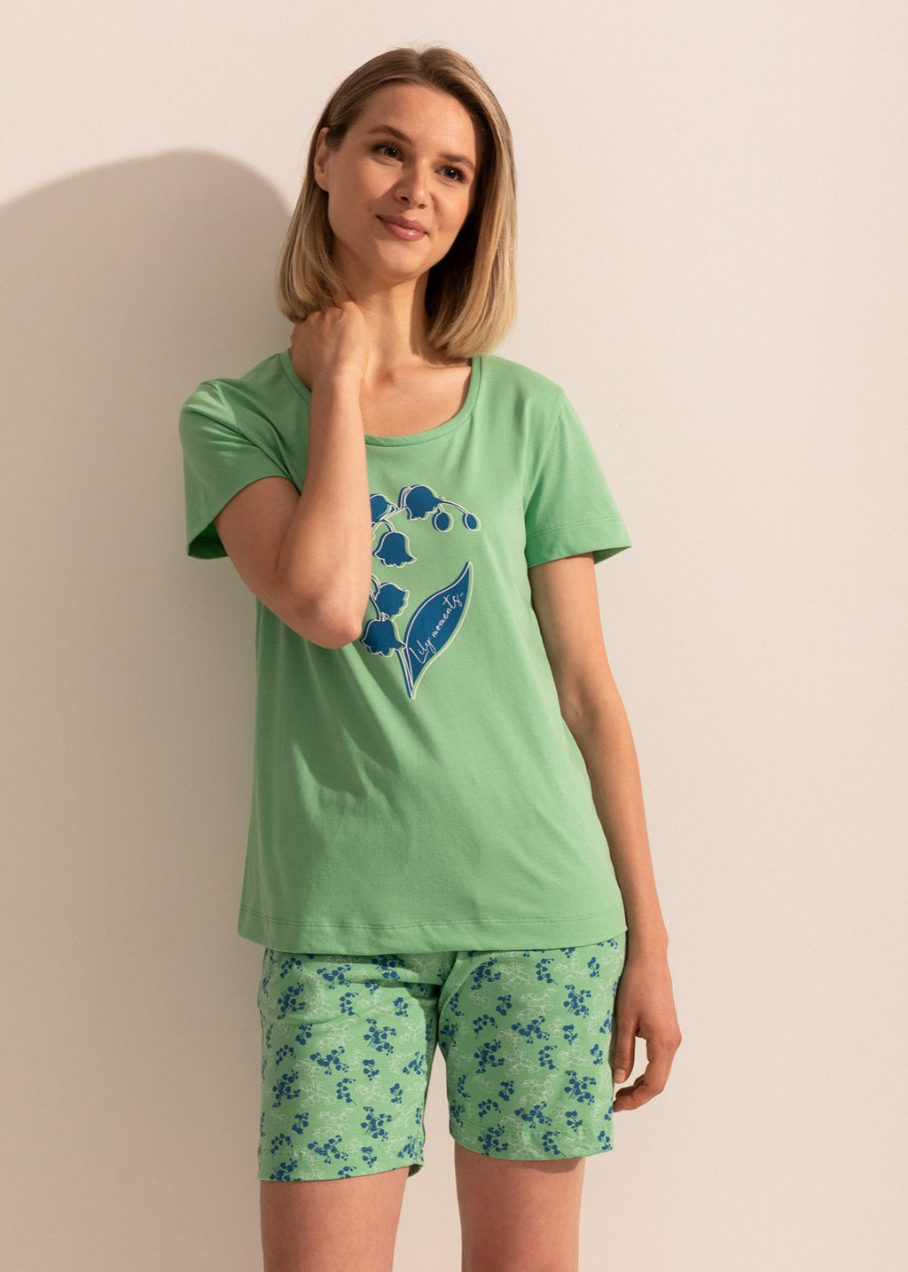 Pijama Damă Malena Bumbac TWIN Sofiaman.ro