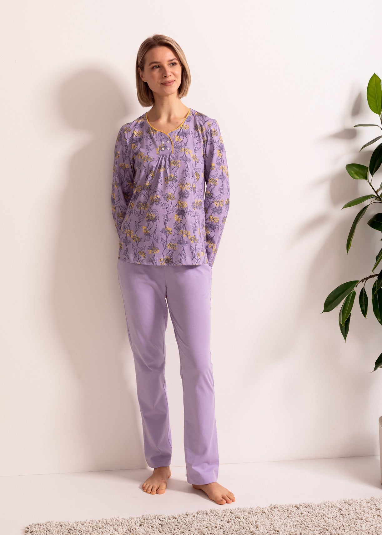 Pijama Damă Malena Bumbac TWIN Sofiaman.ro