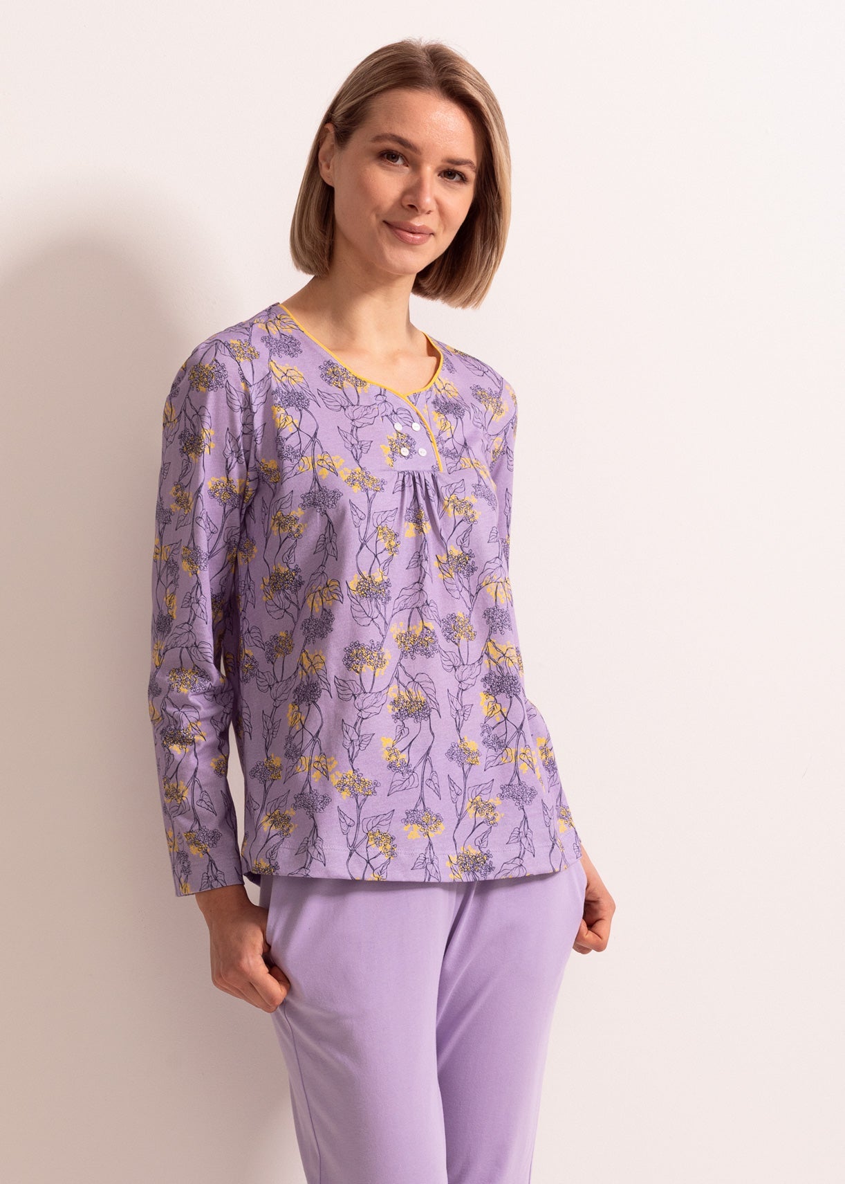 Pijama Damă Malena Bumbac TWIN Sofiaman.ro