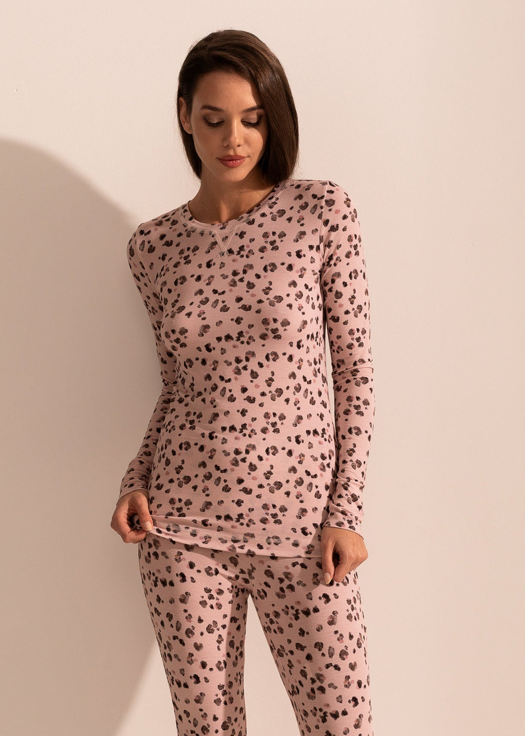 Pijama Damă Modal Aria Roz Sofiaman.ro