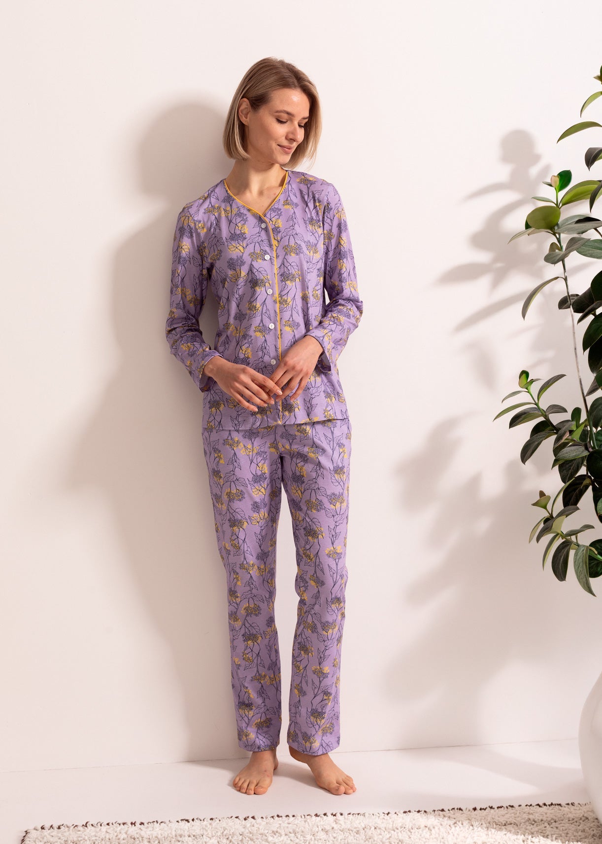 Pijama Damă Malena Bumbac TWIN Sofiaman.ro