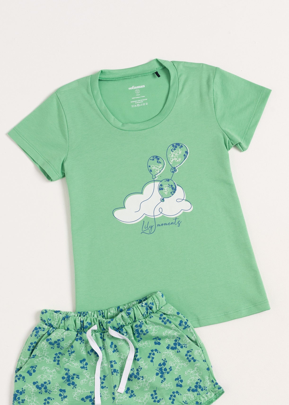 Pijama Fete Malena Bumbac TWIN Sofiaman.ro