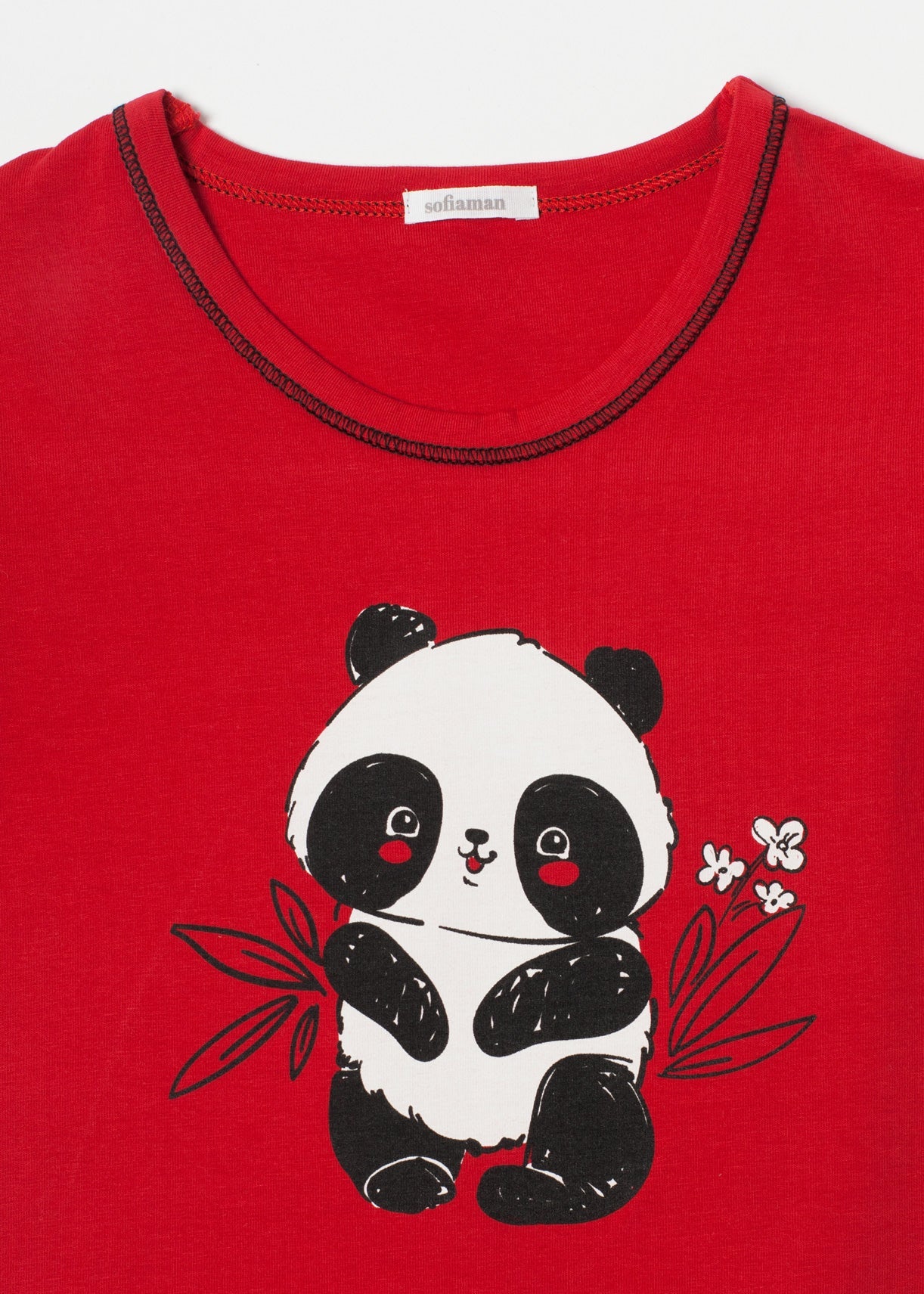 Pijama Fetițe Panda Bumbac Sofiaman.ro
