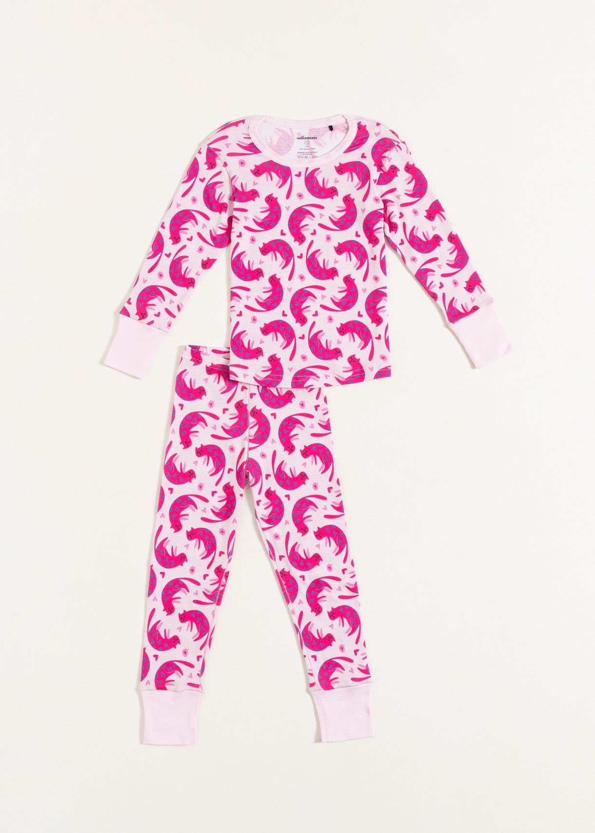 Pijama Copii CuteCat Bumbac Sofiaman.ro