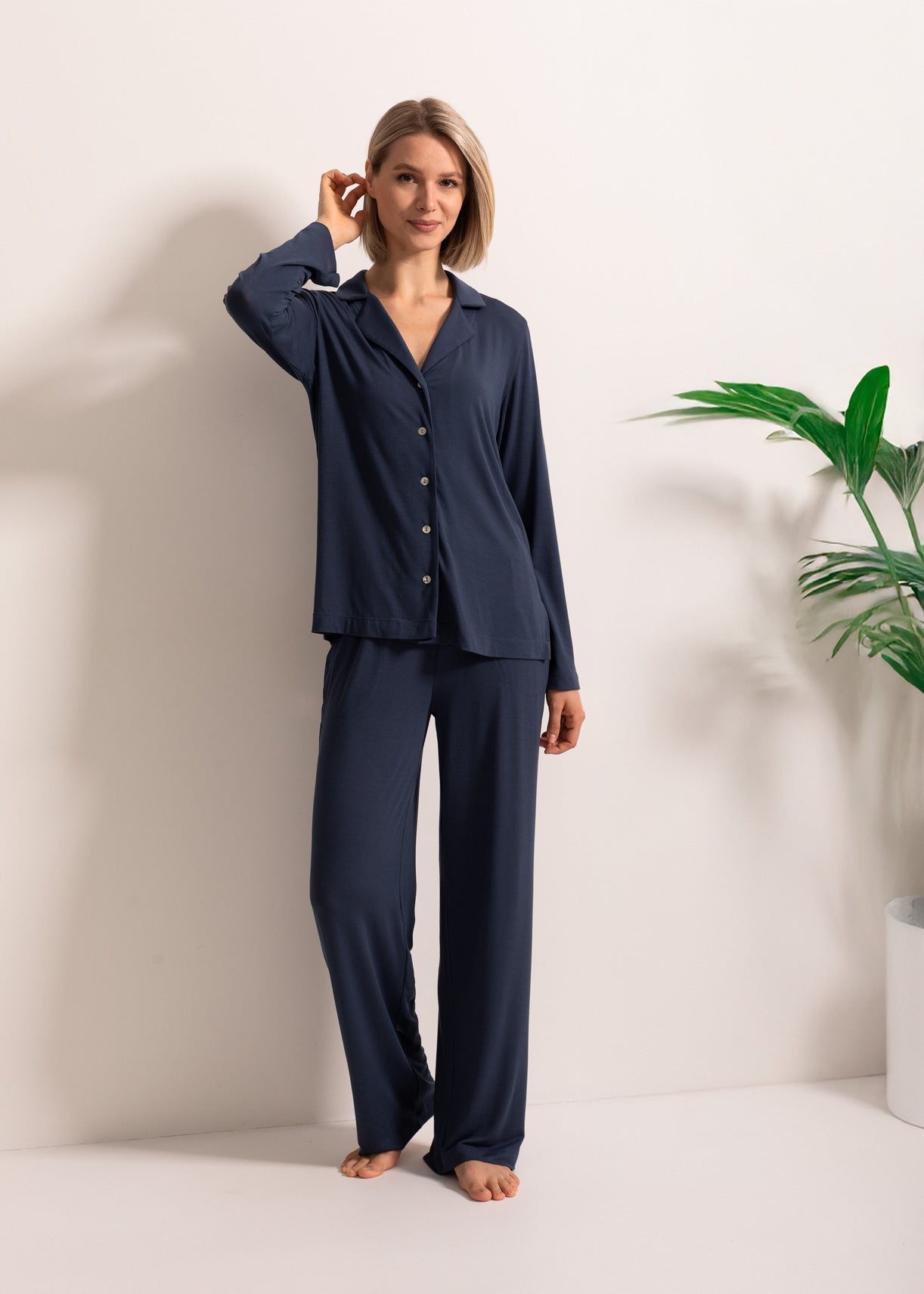 Pijama Rever Damă Flora Modal Sofiaman.ro