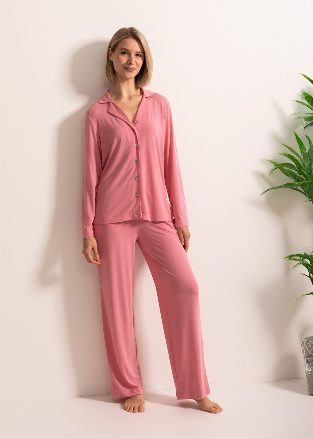 Pijama Rever Damă Flora Modal Sofiaman.ro