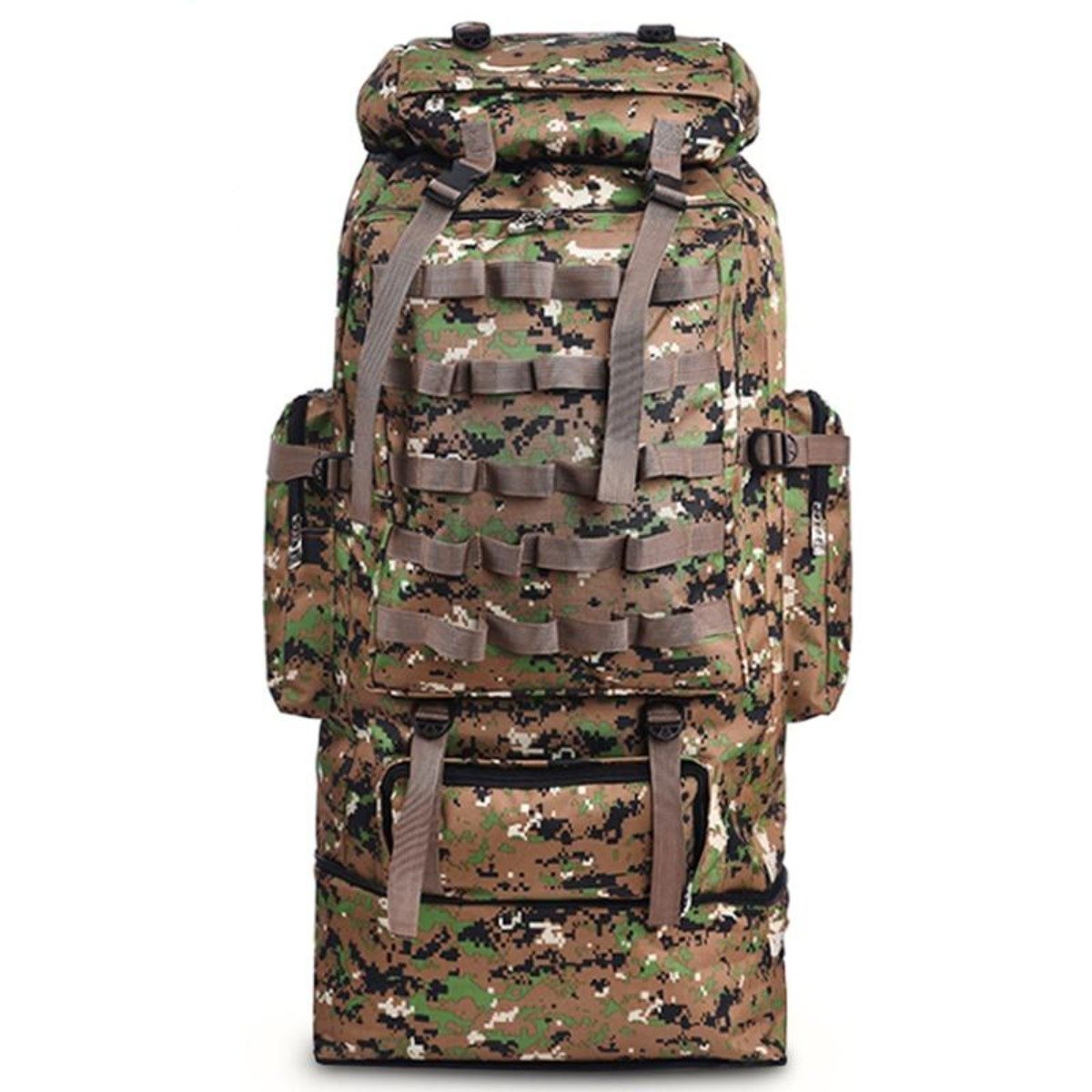 Rucsac impermeabil de camping, drumeție, 100L, capacitate mare
