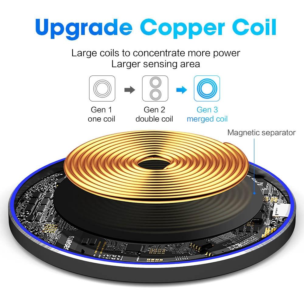 Dragon W9 30W Wireless Charging Pad - Cart2u.ro