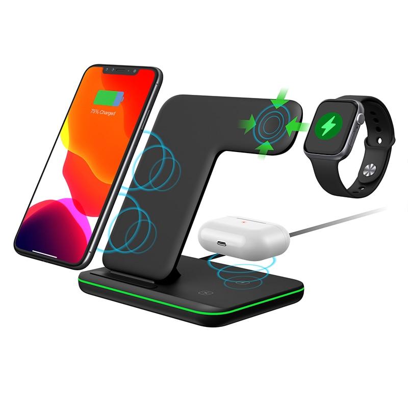 Ninja 15W 3 in 1 Fast Wireless Charging Station for Mobile Phones - Cart2u.ro