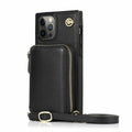 Zipper Wallet Case with Adjustable Crossbody Strap for iphone - Cart2u.ro