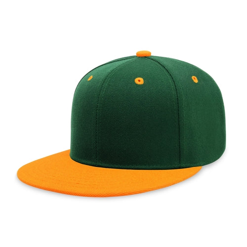 Two-Tone Edge Snapback – Acrylic Adjustable Fit & Breathable