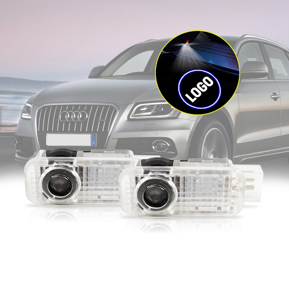 Lumini usi compatibil Audi cu logo LEDUL.ro