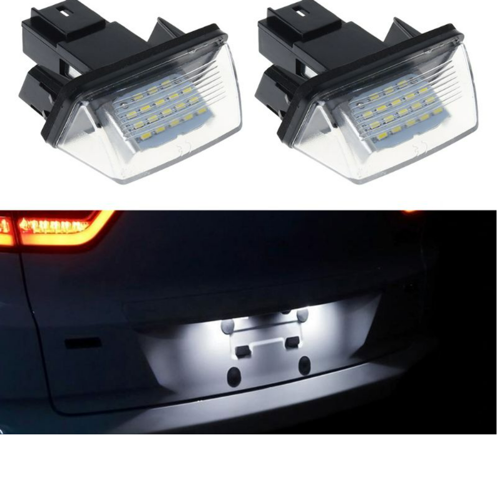 Set 2 x led numar inmatriculare Peugeot 206 207 307 308 406 Citroen C3 C4 C5 C6 X6HF LEDUL.ro