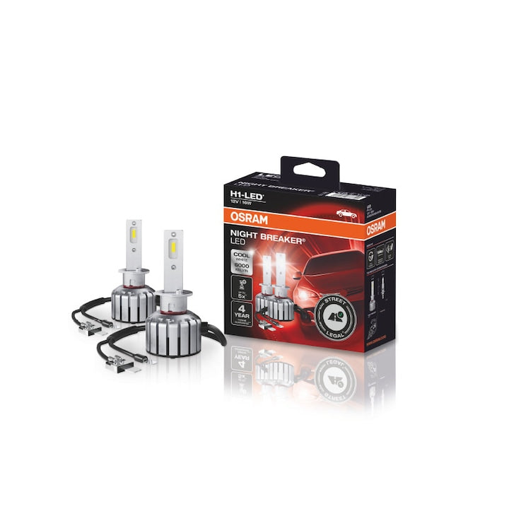 Kit led H1 Osram Night Breaker 6000k 3100 lumeni omologare RAR LEDUL.ro