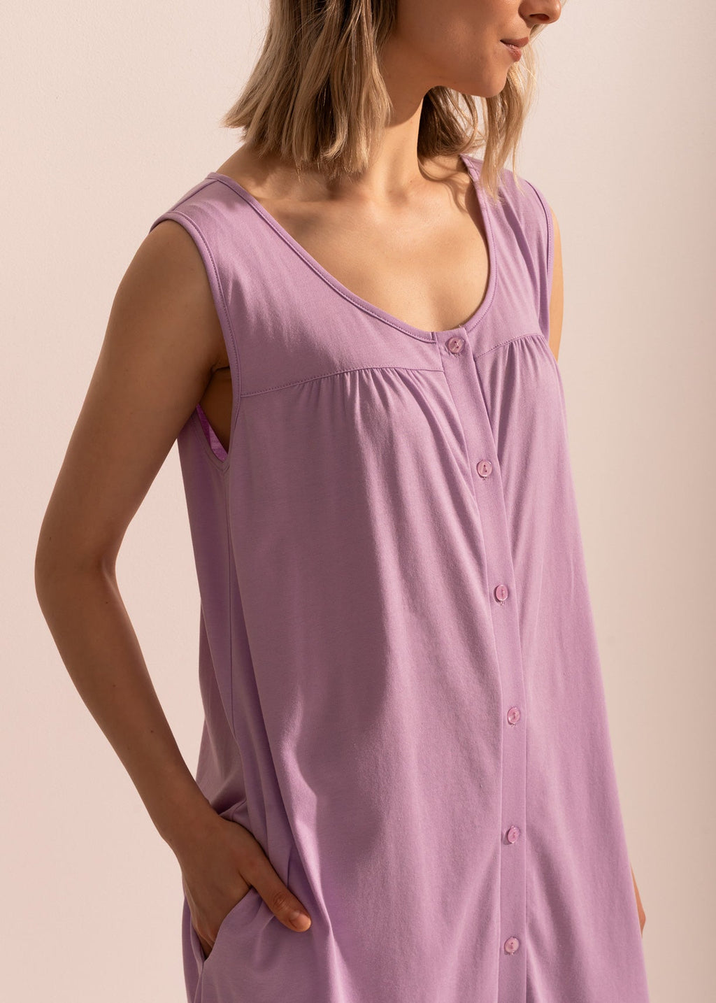 Rochie Adria Modal Mov Sofiaman.ro